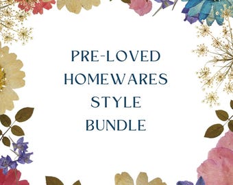 Lote de artículos para el hogar de segunda mano, artículos para el hogar vintage seleccionados a medida