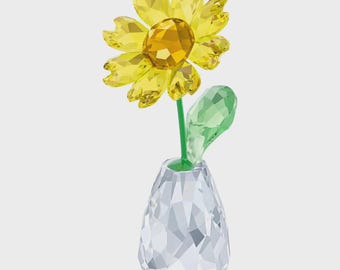 Sparkling Swarovski Crystal Flower Dreams Sunflower Figurine