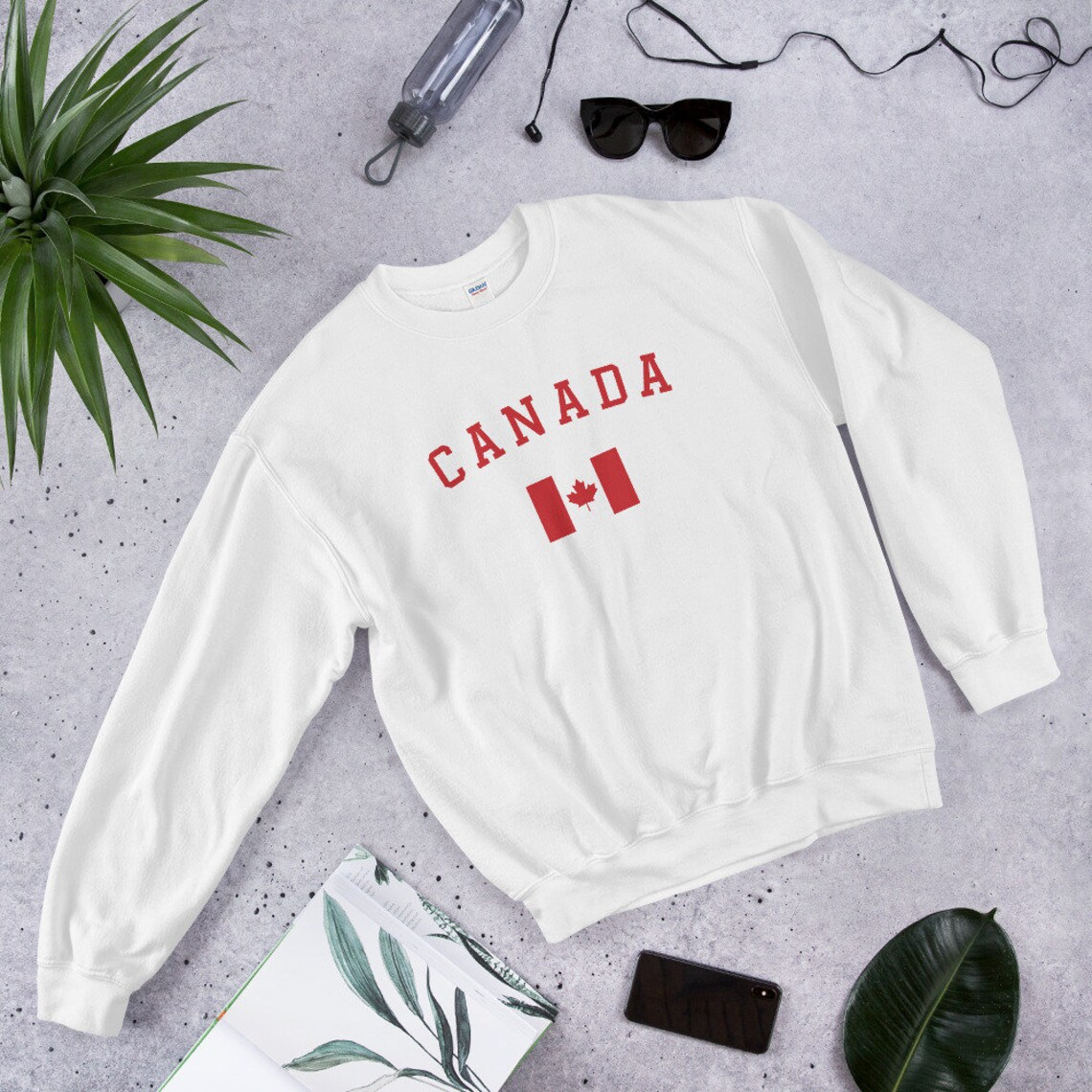 Sweatshirt unisexe drapeau du Canada Sweatshirt de la fête Etsy