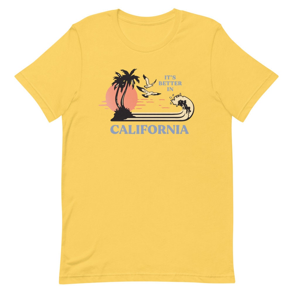 Vintage California Beach Short-Sleeve Unisex T-Shirt | Etsy