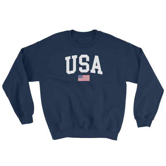 Usa Flag Sweatshirt Tumblr Sweatshirt Brandy Melville Etsy