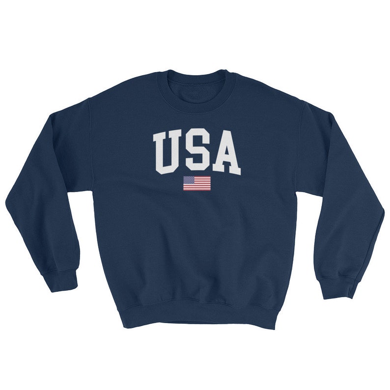 USA Flag Sweatshirt Tumblr Sweatshirt Brandy Melville Etsy