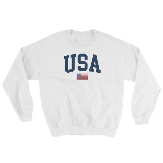 USA Flag Sweatshirt | Tumblr Sweatshirt, Brandy Melville, Patriotic Sweatshirt, 4th of July Sweatshirt, American Flag Sweatshirt