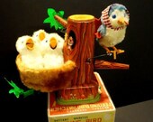 All Original Linemar Feeding Bird Watcher Battery Operated Toy Box 1950