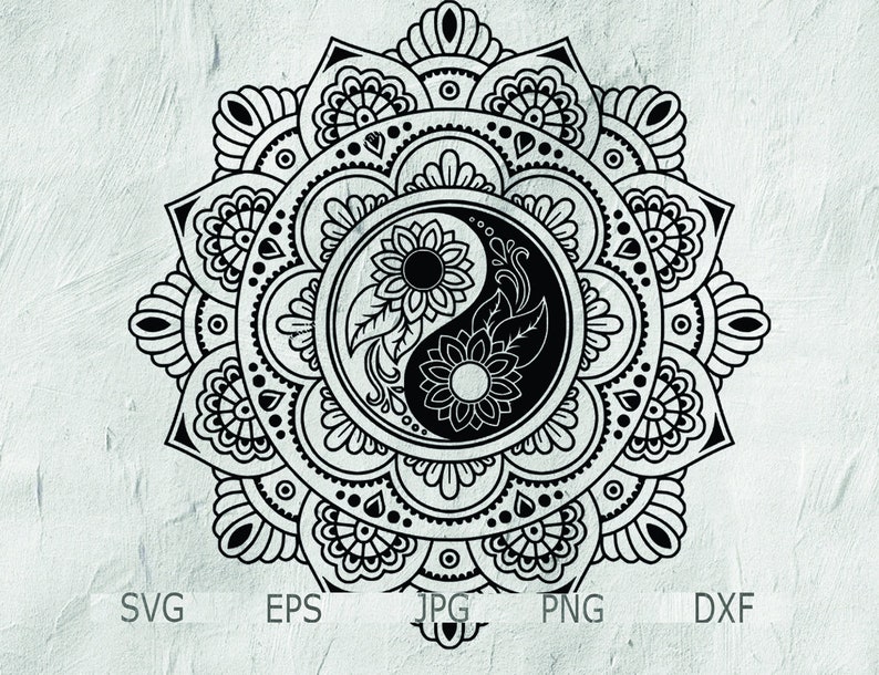 Download Yin Yang Tattoo Mandala Tattoo Design Yin Yang Mandala SVG ...
