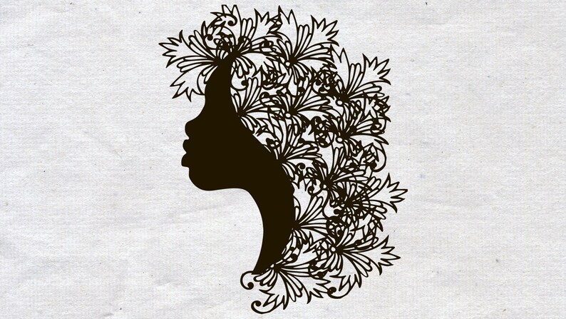 Download Mandala svg girl girl silhouette zentangle svg mandala | Etsy