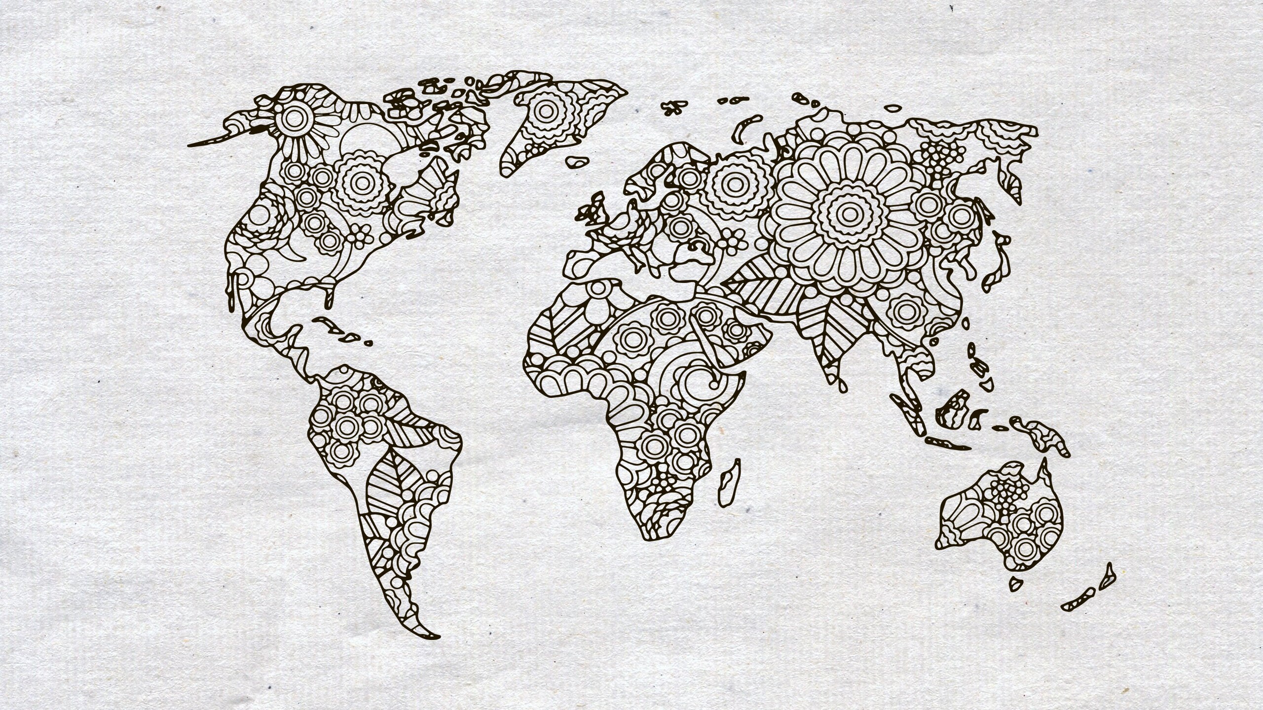 Download Travel Svg Mandala World Mandala Art Png Cricut Svg Map Dxf Map
