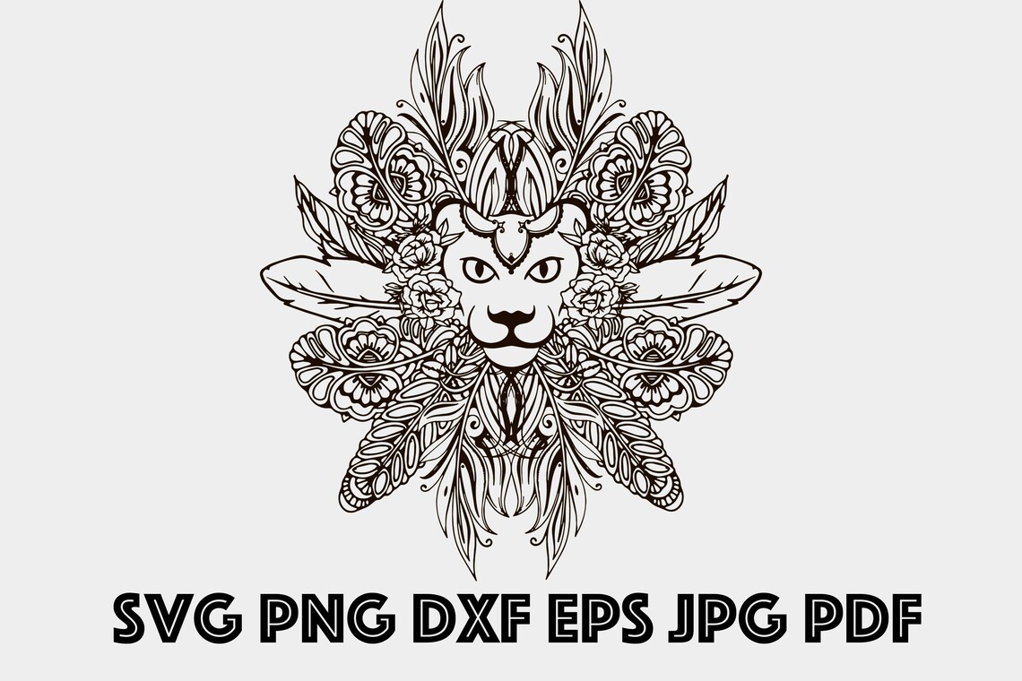 Free Free 146 Boho Lion Svg SVG PNG EPS DXF File