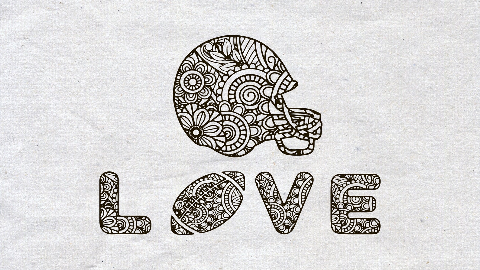 Mandala SVG football svg football clipart football shirt Etsy