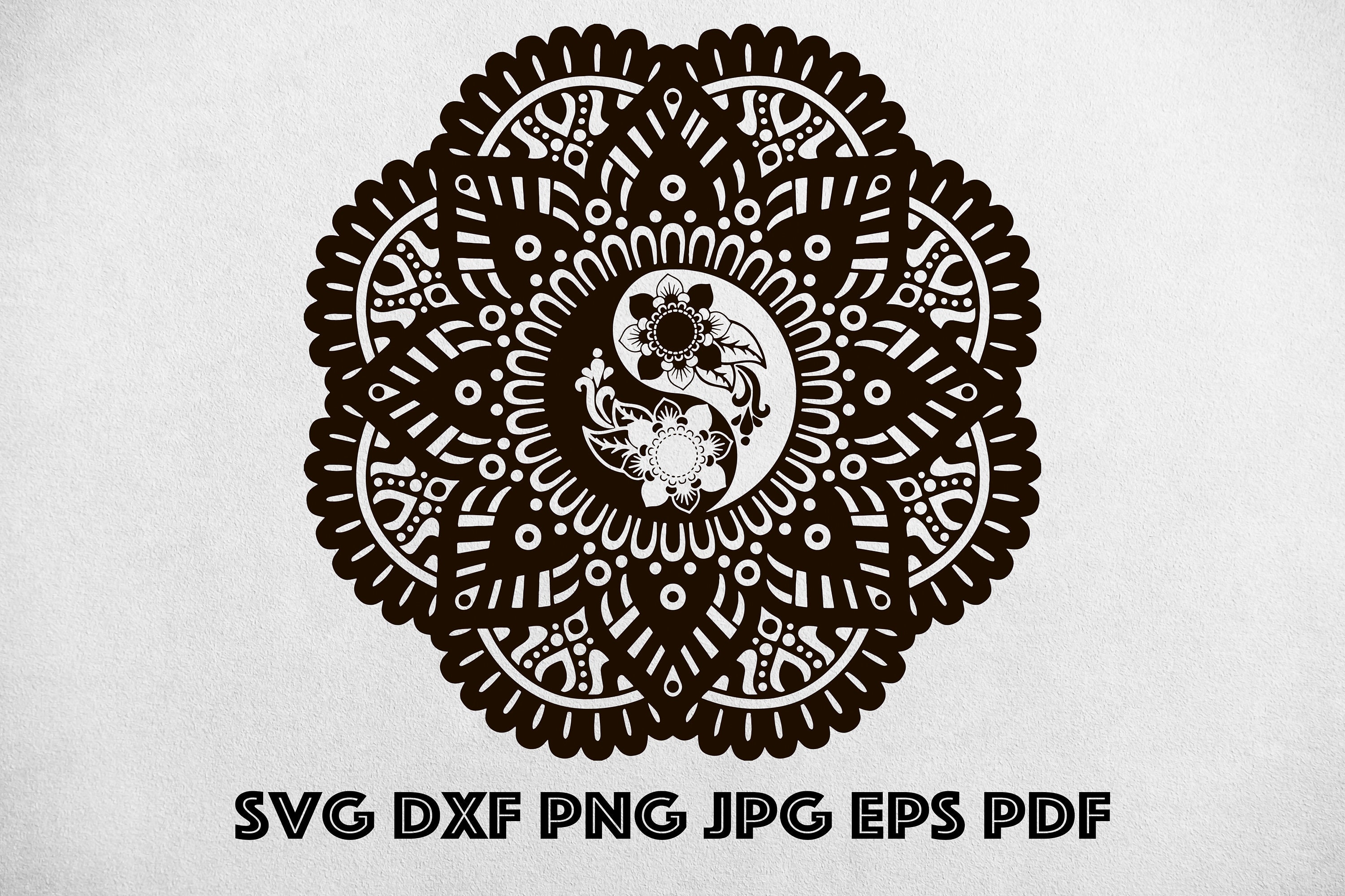Download Yin Yang Svg Mandala Tattoo Design