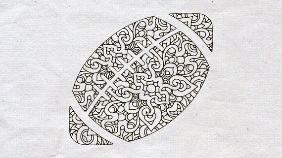 Download Zentangle Svg Design Zentangle Design Mandala American Football Svg Mandala Svg Zentangle Football Svg File Ball Svg Clip Art Art Collectibles