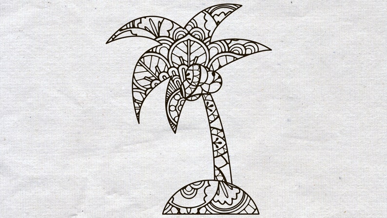 Download Mandala svg palm palm svg zentangle svg mandala drawing | Etsy