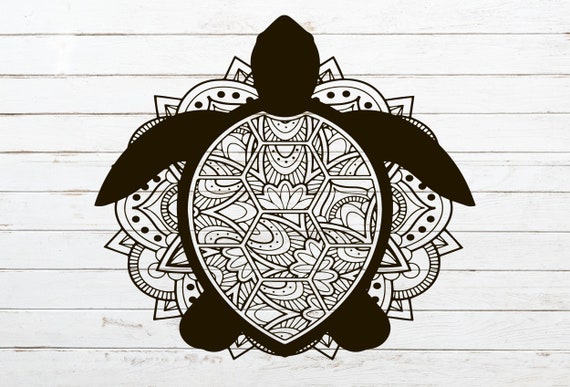 Download Turtle Svg Mandala Svg Zentangle Svg Turtle Clipart Etsy