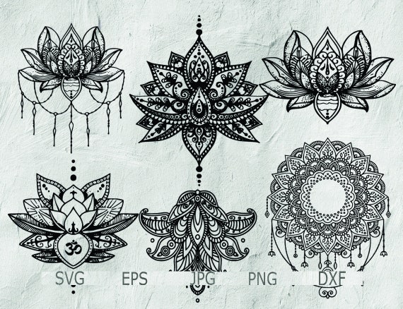 Download Set of Mandala Mandala Drawing Mandala SVG Intricate | Etsy