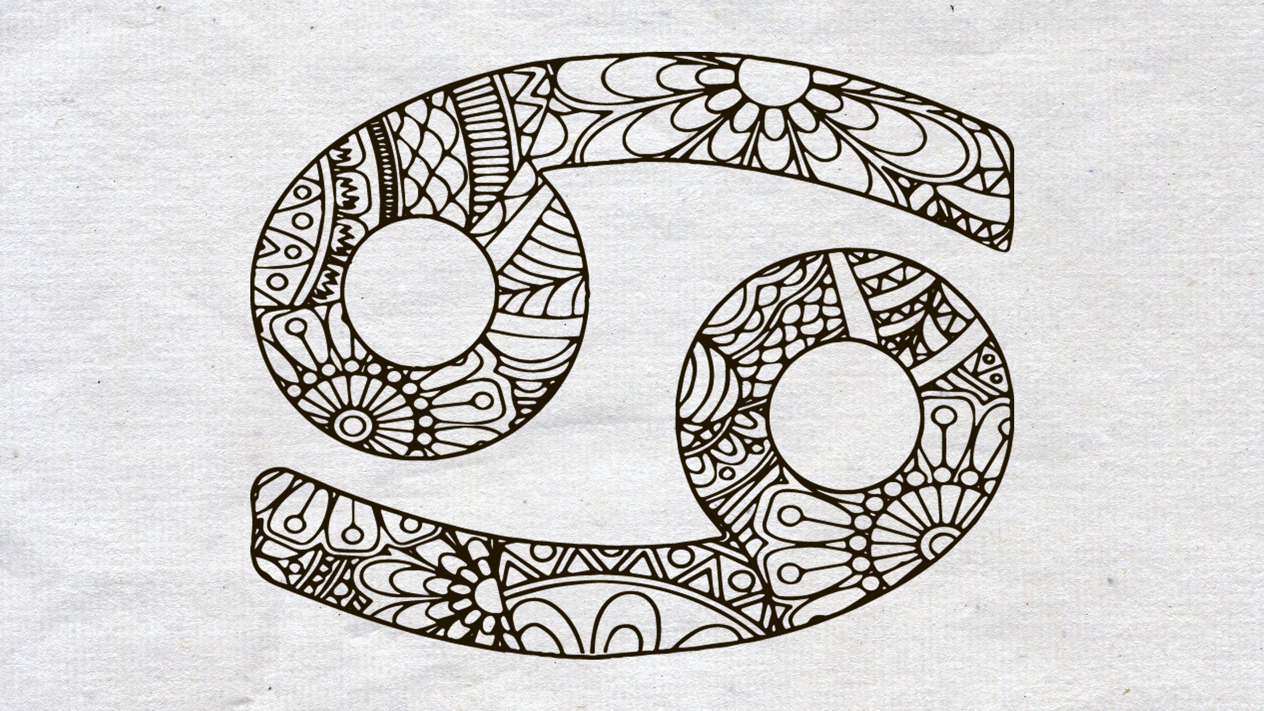 Mandala Svg Mandala Zodiac Cancer Cancer Svg Zodiac | Etsy