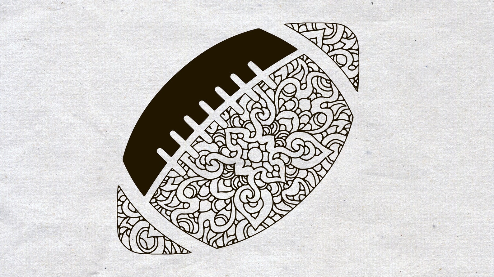 Mandala SVG football svg football clipart sport ball svg Etsy