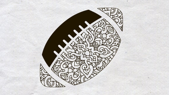 Download Mandala Svg Football Svg Football Clipart Sport Ball Svg Etsy