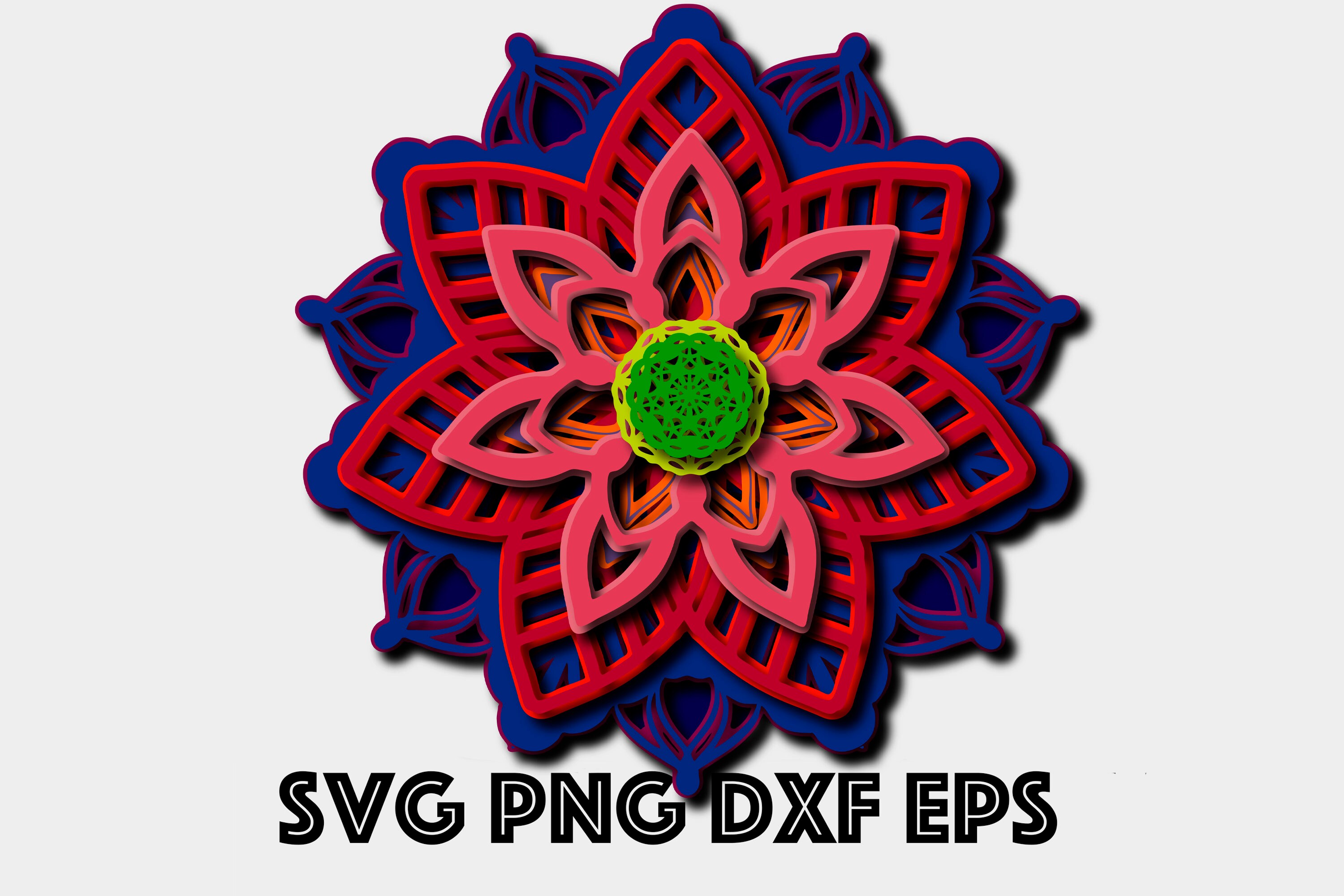Download 3d Mandala Svg Layered Mandala Svg 11 Layers Cut File