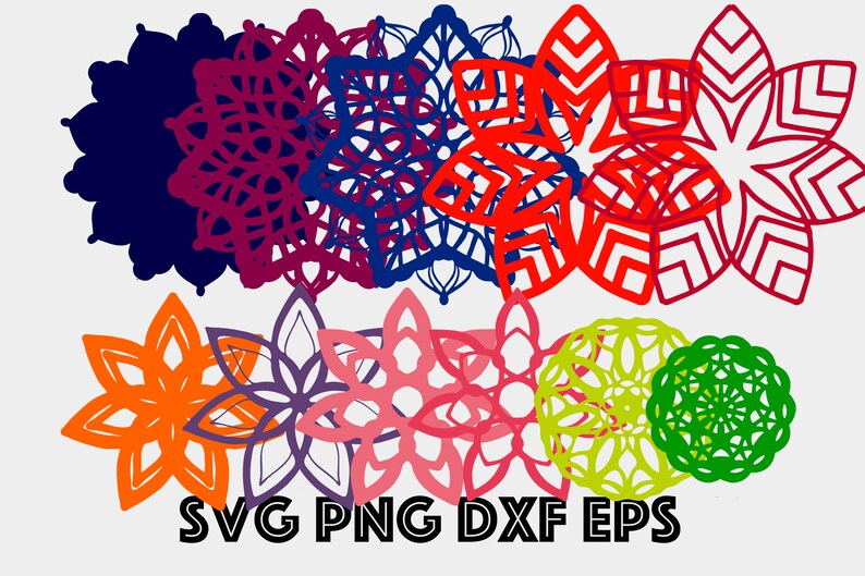 Download 3d Mandala SVG Layered Mandala SVG 11 Layers Cut file | Etsy