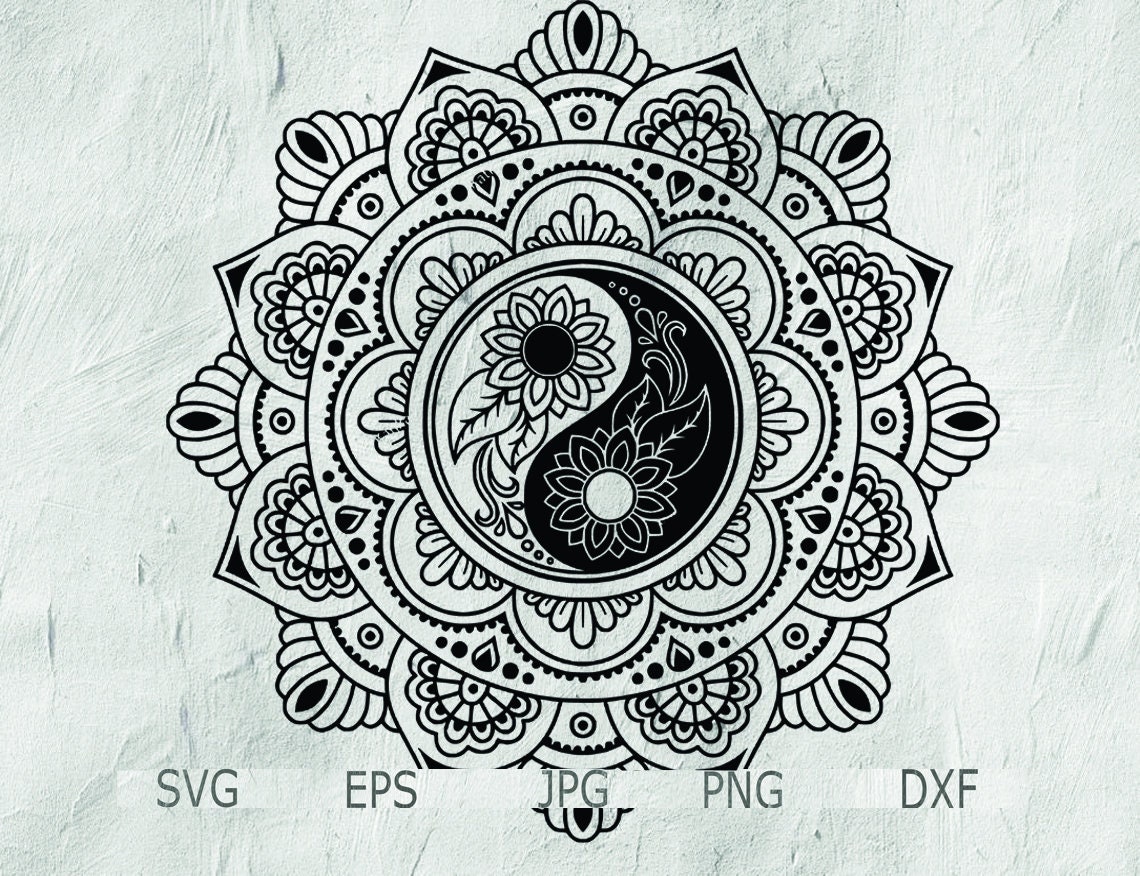 Download Yin Yang Tattoo Mandala Tattoo Design Yin Yang Mandala SVG ...