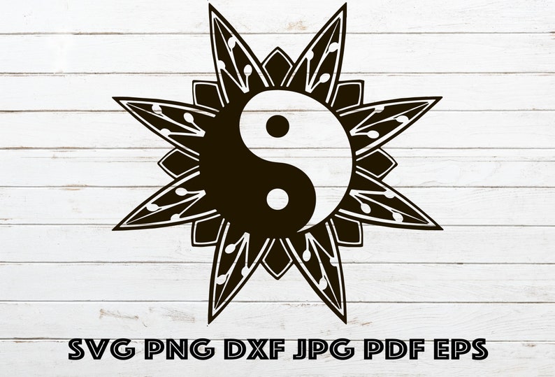 Download Yin Yang SVG Mandala Svg Yin Yang Mandala Design Circle | Etsy