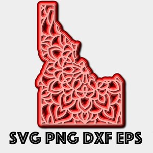 Download 3d Mandala Svg 3d Layered Shell Svg 5 Layers Cut File Etsy