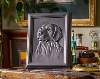 Urna para cenizas de mascota Labrador - Hecha a mano/Cerámica