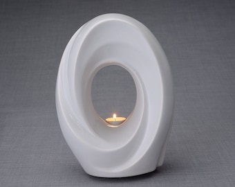 Cremation Urn for Ashes  The Passage  - Large | White | Ceramic Urn