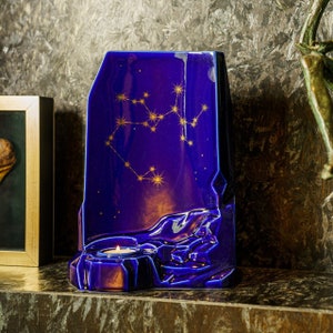 Urna zodiacale fatta a mano per ceneri - Grande | Urna del segno zodiacale
