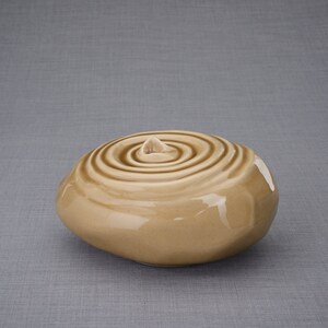 Urne für Asche &quot;Resonance&quot; - Groß/Beige/Keram
