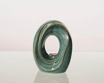 Cremation Urn for Ashes  The Passage  - Medium | Oily Green Melange | Ceramic Urn