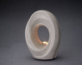 Cremation Urn for Ashes "The Passage" - Large/Craquelure/Ceramic