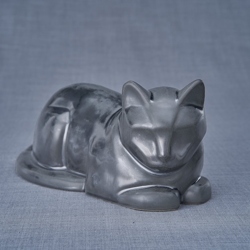 Sleeping Cat Pet Urn Black Cat Cremation Urn for Ashes Etsy