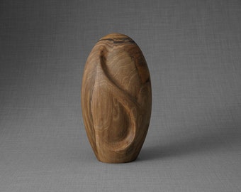 Wooden Urn for Ashes "Eternity" - Genuine Walnut