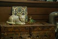 Cat Cremation Urn for Ashes - Pearly White | Ceramic Pet Urn product logo