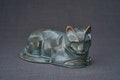 Cat Cremation Urn for Ashes - Oily Green Melange / Ceramic Pet Urn product logo