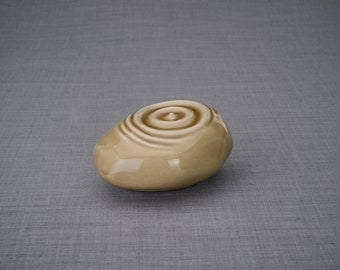 Memorial Keepsake For Ashes "Resonance" - Small/Beige/Ceramic