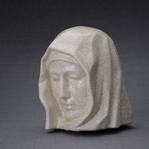 Sculpture Urn for Ashes &quot;The Holy Mother&quot; - Large/Ceramic