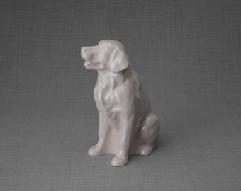 Golden Retriever Pet Urn - Transparent | Ceramic Dog Urn