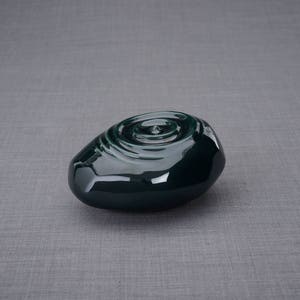 Memorial Keepsake For Ashes &quot;Resonance&quot; - Small/Oxide Green/Ceramic