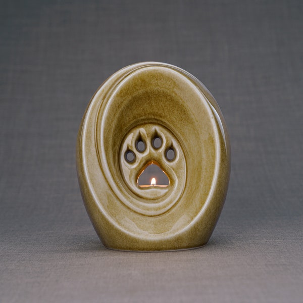 Paw Pet Urn for Ashes - Dark Sand /Ceramic