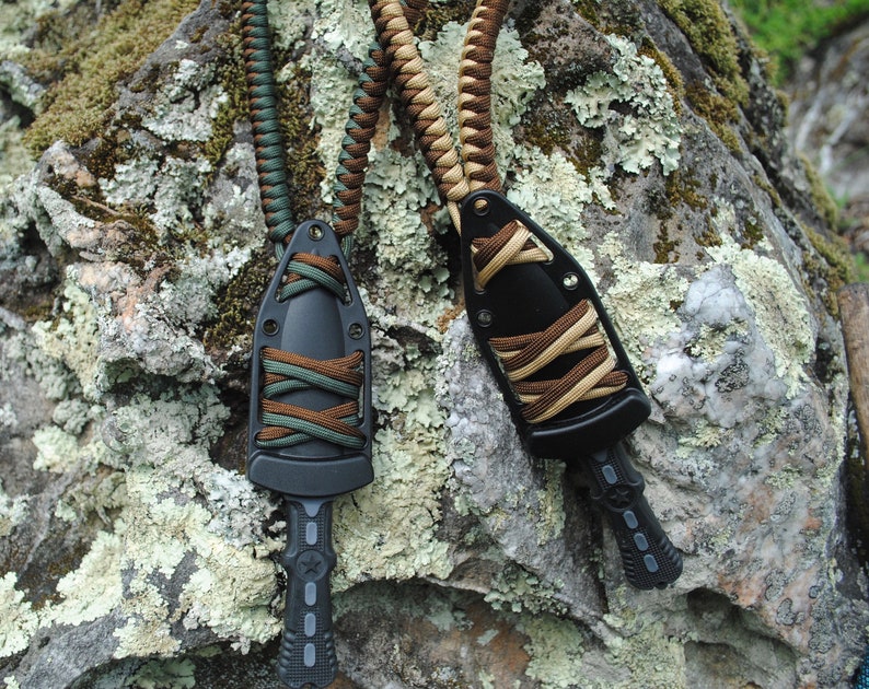 Paracord Neck Knife Etsy