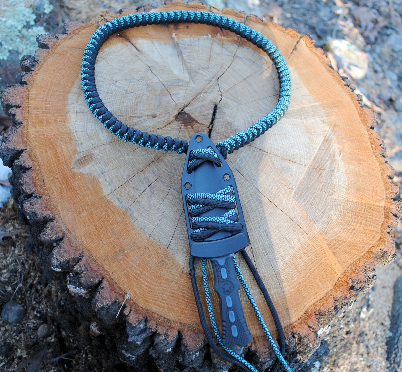 Paracord Neck Knife Etsy