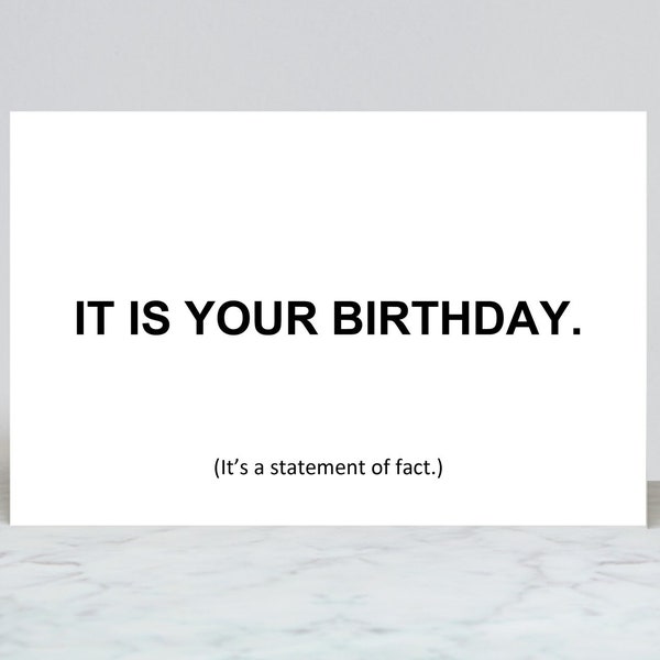 The Office Birthday Card, It Is Your Birthday Card, Funny Office Birthday Card, Birthday Card