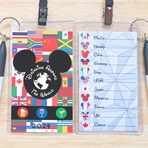 Drink Around the World Passport Lanyard, Epcot Drink Passport, World Showcase - Personalization