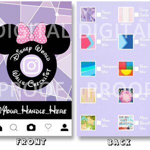 IG Park Wand Checkliste, Druckbare Wand Challenge, Lila Wand, Bubblegum Wall - DIGITALER DOWNLOAD