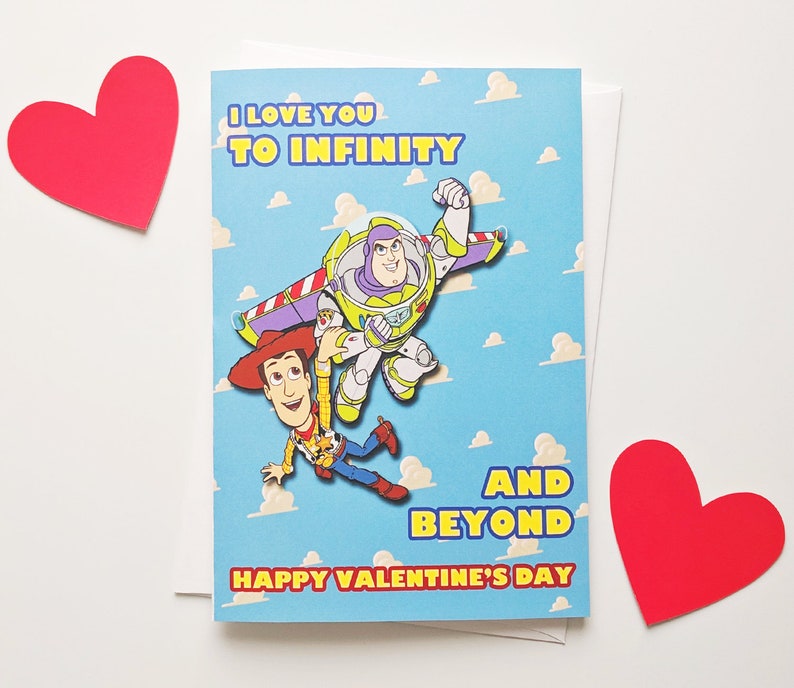 Toy Story Valentine's Day Card Toy Story Valentine Card Etsy
