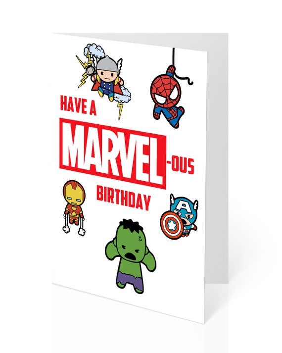 Carte Danniversaire Marvel Carte Danniversaire Avengers Etsy Carte Danniversaire Marvel Carte Danniversaire Avengers Etsy