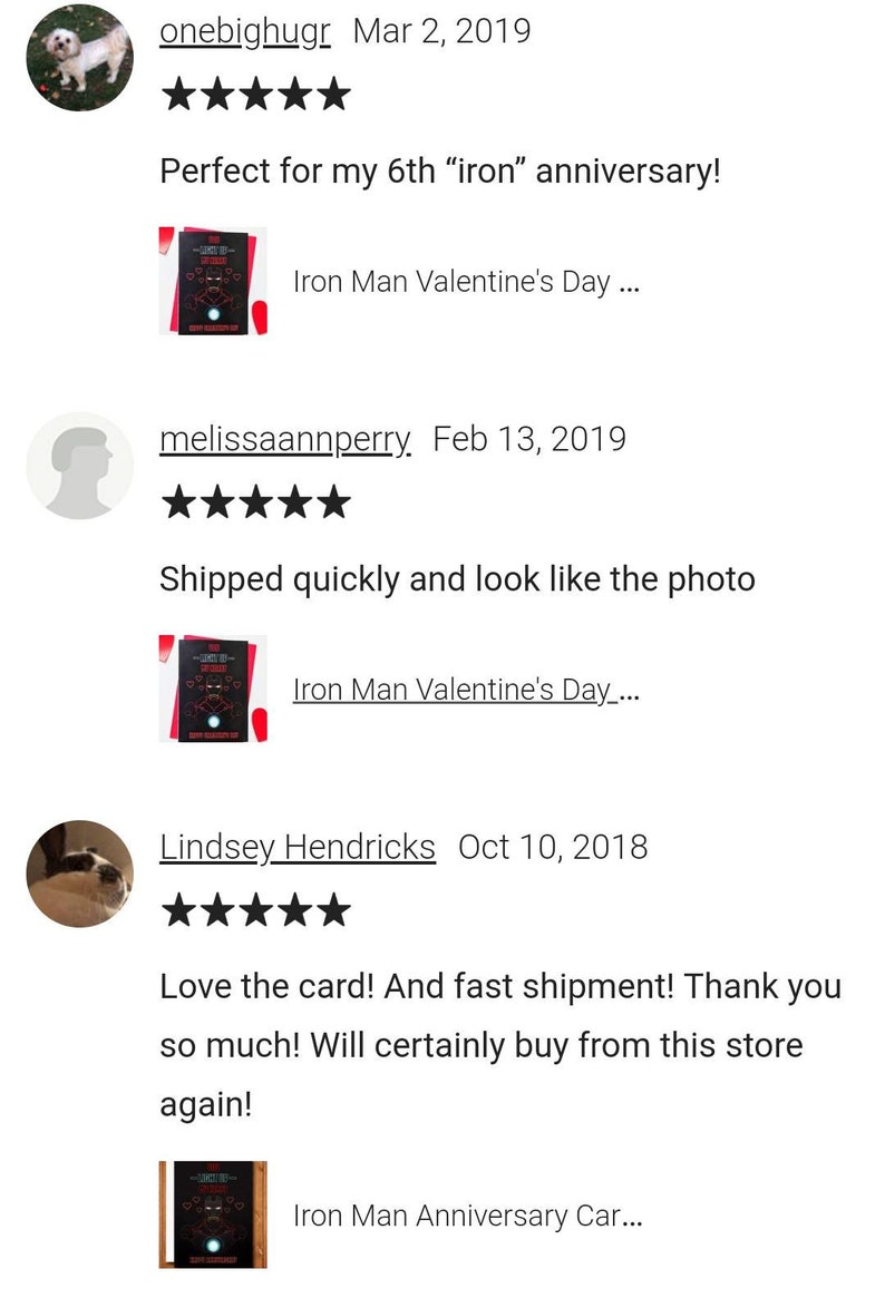 Iron Man Anniversary Card, Tony Stark Anniversary Card, Iron Man Love Card, You Light Up My Heart bild 3