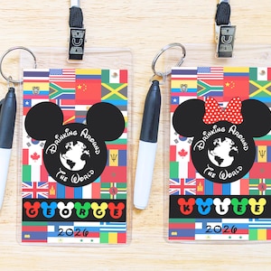 Drink Around the World Passport Lanyard, Epcot Drink Passport, World Showcase, Drinking Around Epcot - Personalization Available Personalized 2026